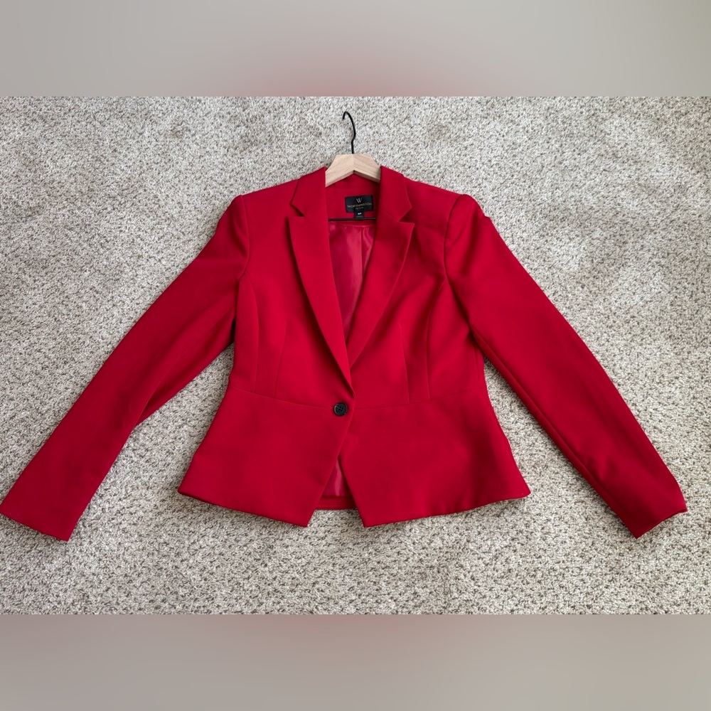 Worthington - Women's Petite Red Blazer